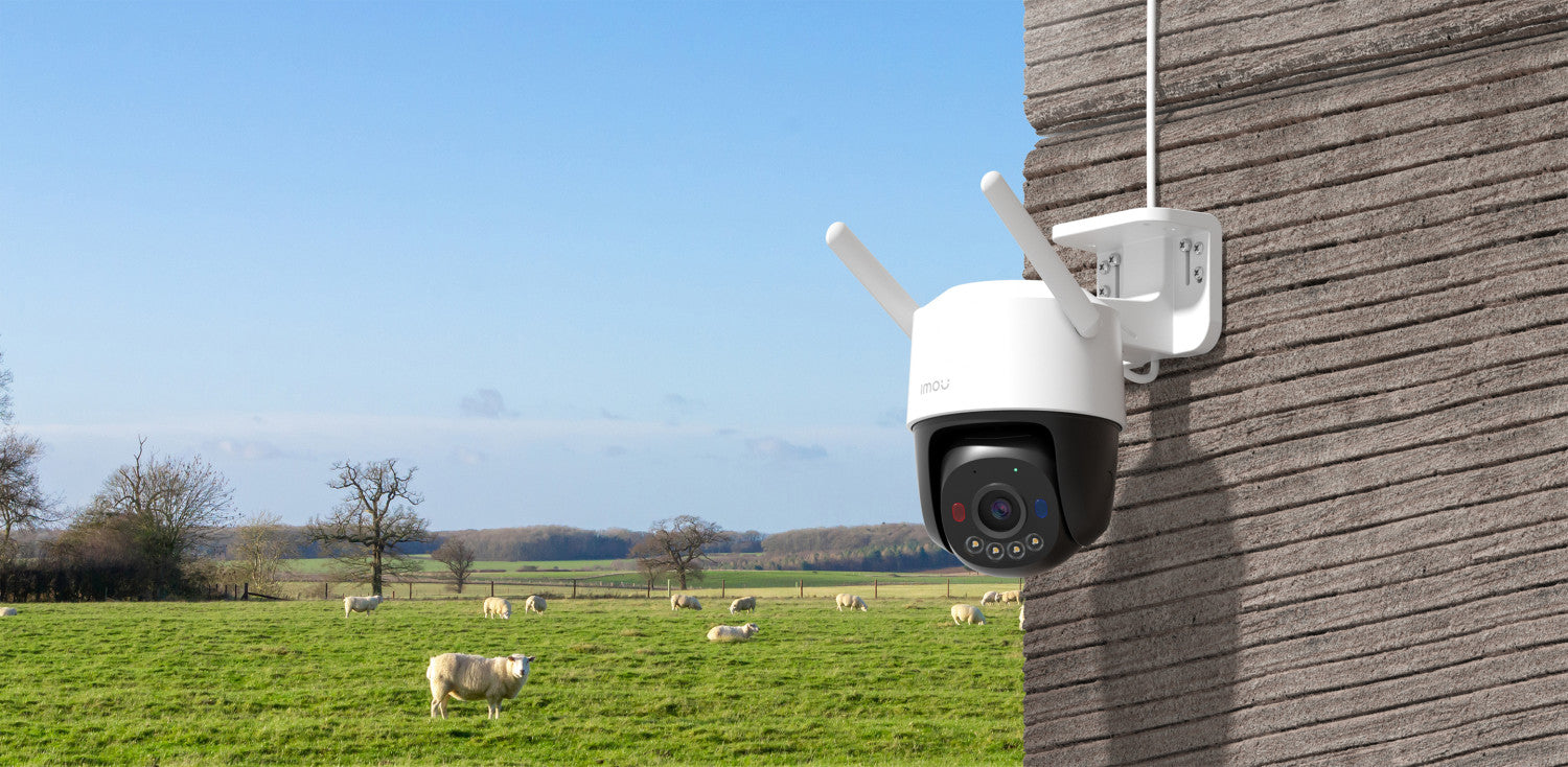 Imou Cruiser SC 4G 2K (3MP) - Telecamera 4G da esterno Motorizzata 360gradi- Visione Notturna a Colori, IP66, Tracciamento Intelligente, Rilevamento Umano, Deterrenza attiva (Faretto, Luci Blue e Rosse e Sirena, Audio Bidirezionale