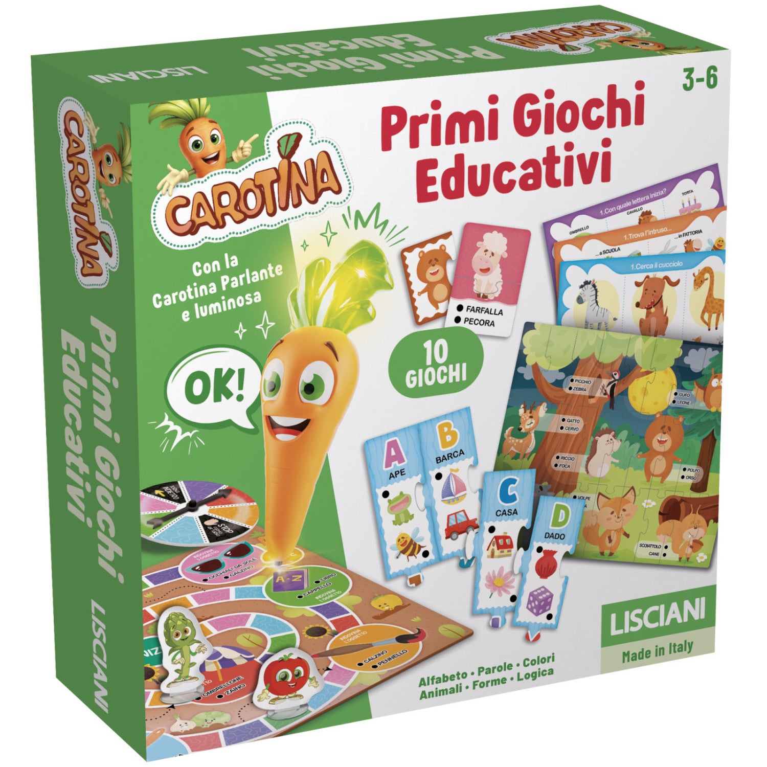Lisciani Carotina - Gli Utilissimi Valigetta Gioca e Impara Animali