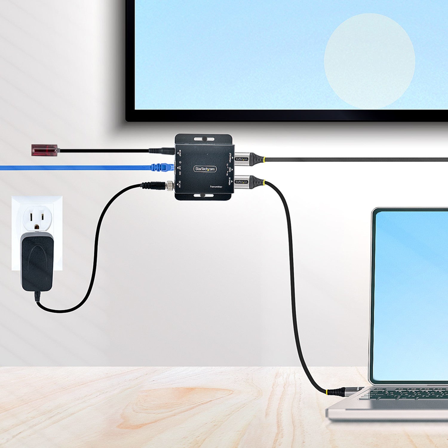 StarTech EXTEND-HDMI-4K40C6P1 HDMI Extender AV Trasmettitore e Ricevitore AV Nero