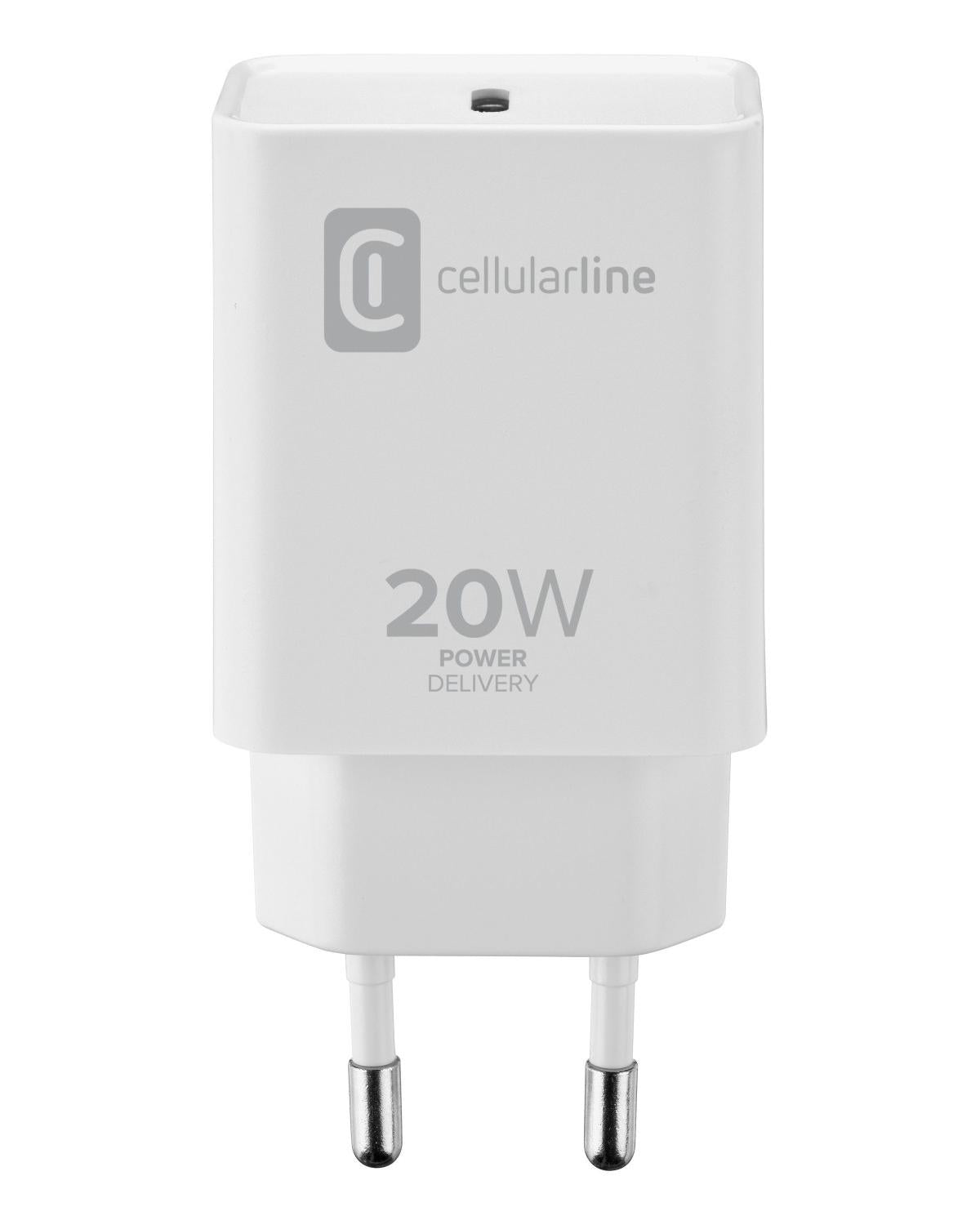 Cellularline USB C Charger 20W iPad 2020 iPad Pro 2018 or later and iPad Air 2020