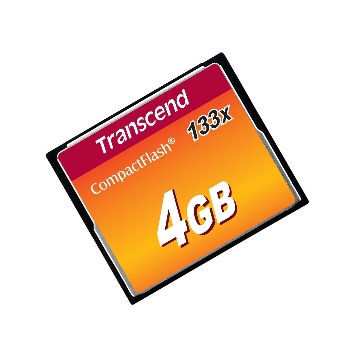 Transcend TS4GCF133 memoria flash 4 GB CompactFlash MLC