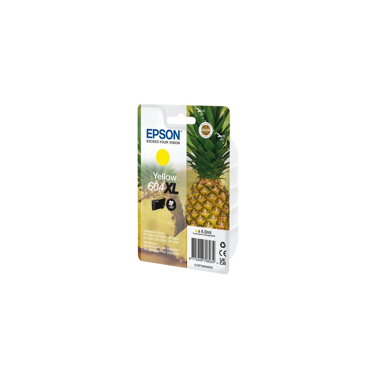 Epson 604XL cartuccia d'inchiostro 1 pz Originale Resa elevata (XL) Giallo