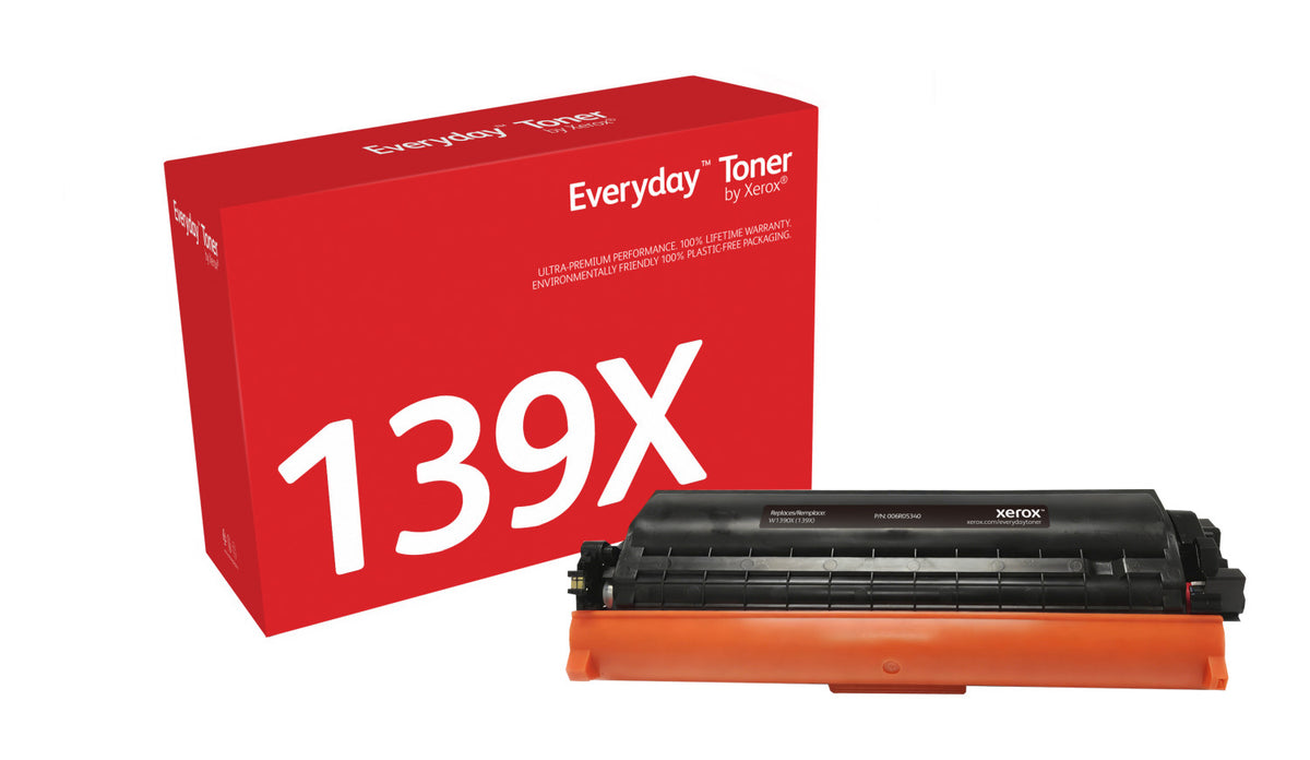 Toner Everyday di Xerox Nero compatibile con HP 139X (W1390X), Alta capacità