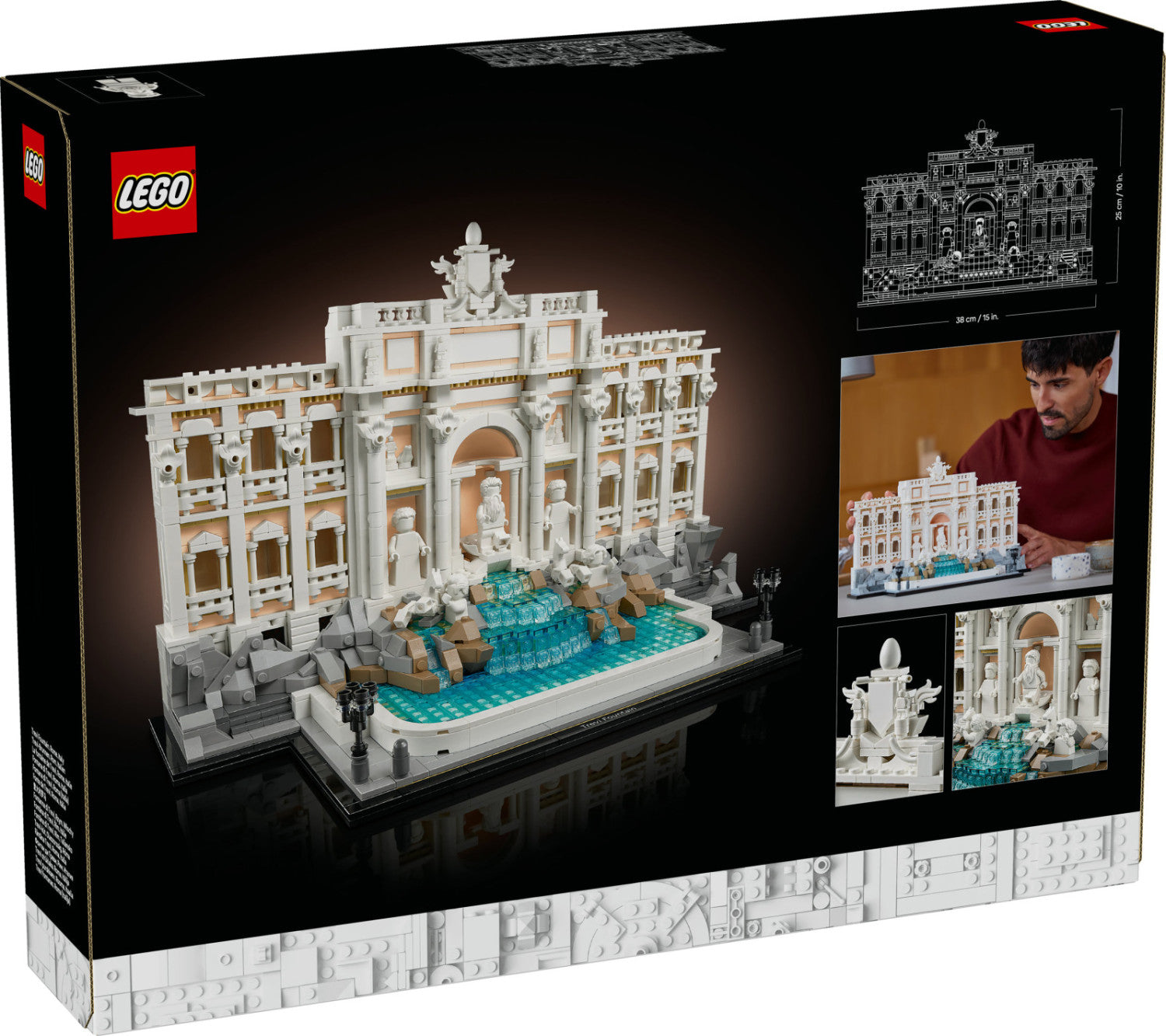 LEGO Architecture Fontana di Trevi 21062 Set da Costruzione 1880 Pezzi Adulti