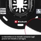Einhell Lama Da Taglio A Tuffo Bimetallo Per Metallo E Legno Ø 88 Mm - Finitura PTFE, Cambio Rapido, Compatibile Con Multiutensili