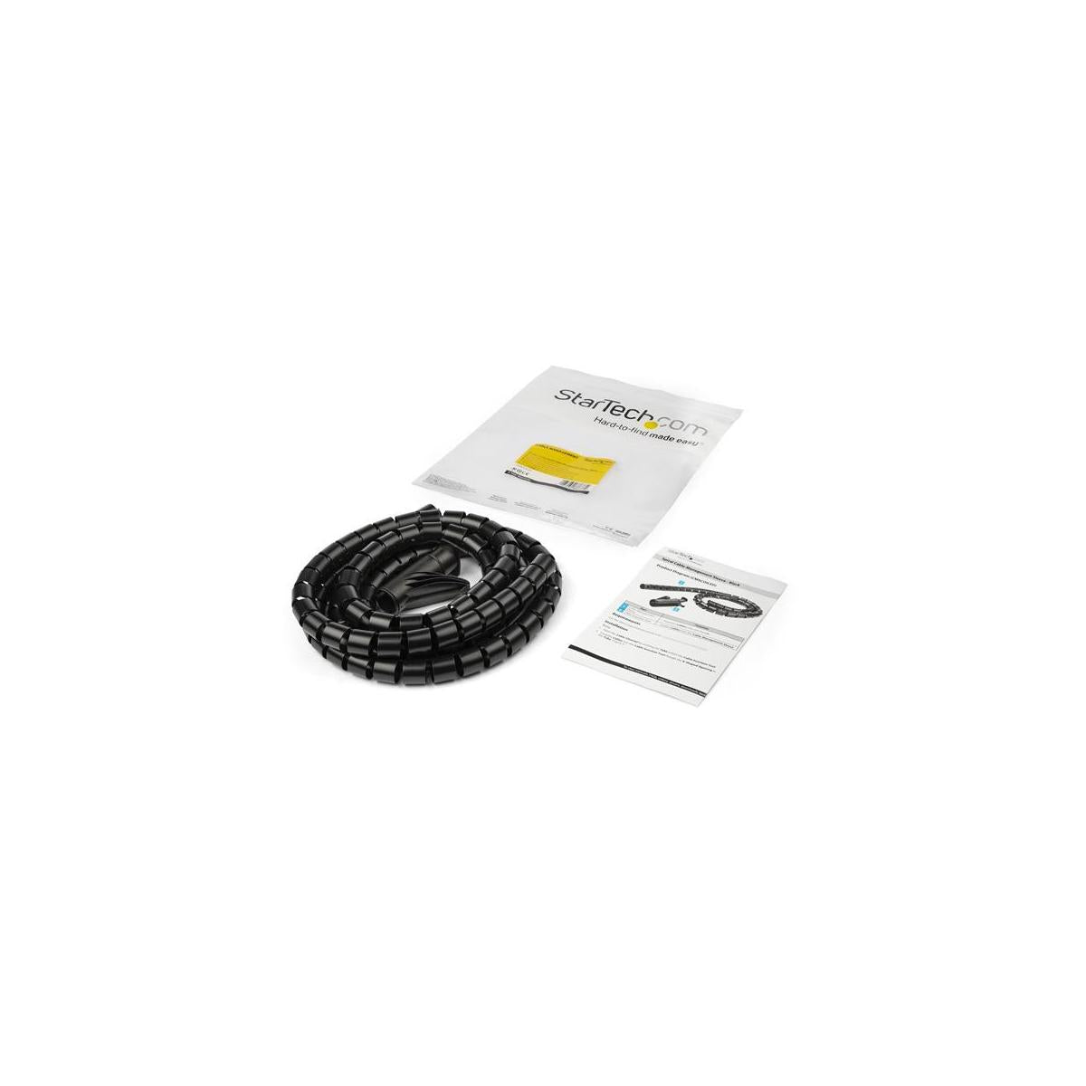 StarTech.com Guaina di gestione cavi da 1,5 m - A spirale - Diametro 25 mm