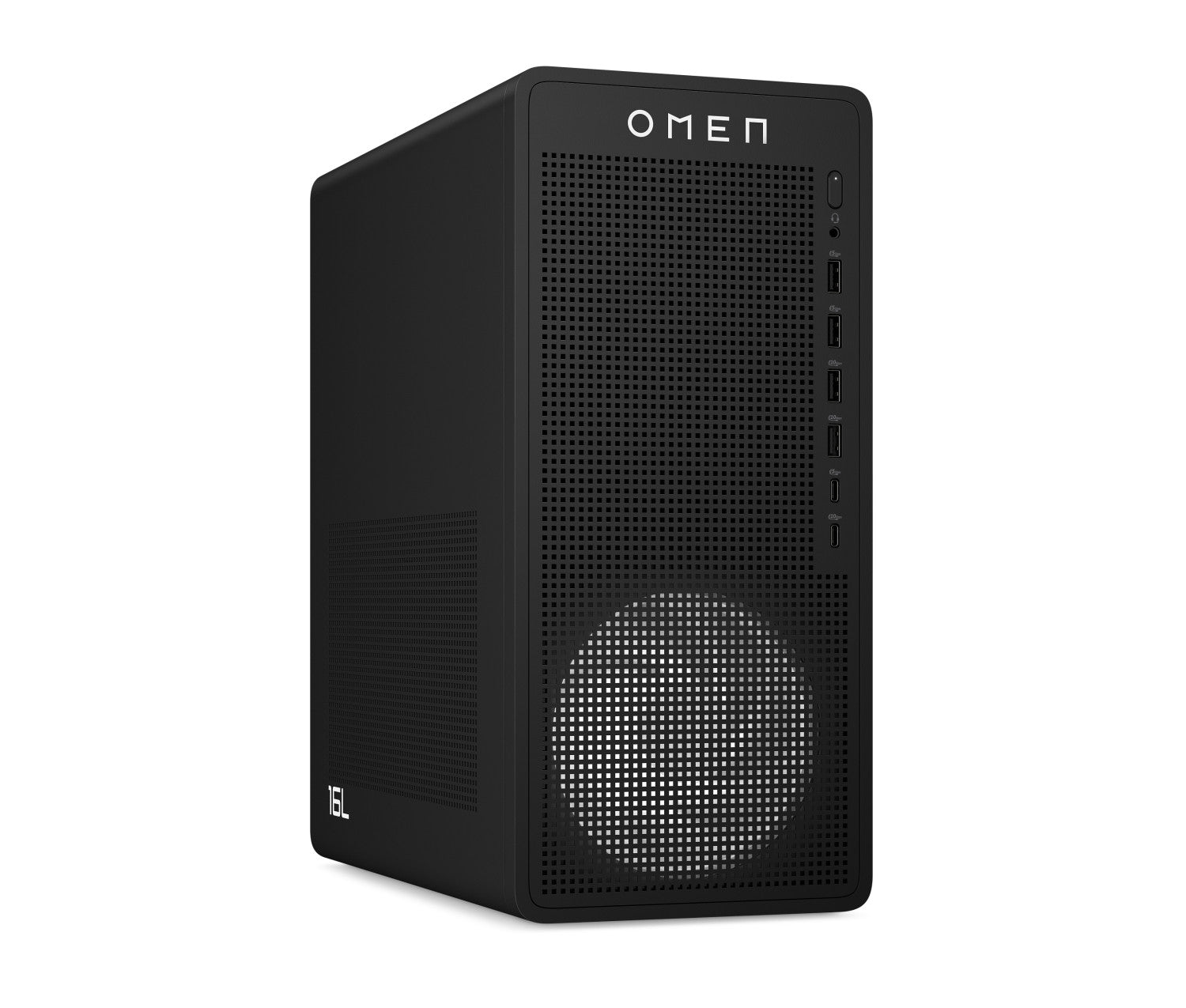 HP OMEN 16L Gaming Desktop PC TG03-0056nl PC AMD Ryzen 7 8700F 16 GB DDR5-SDRAM 512 GB SSD Windows 11 Home Tower AI PC Nero