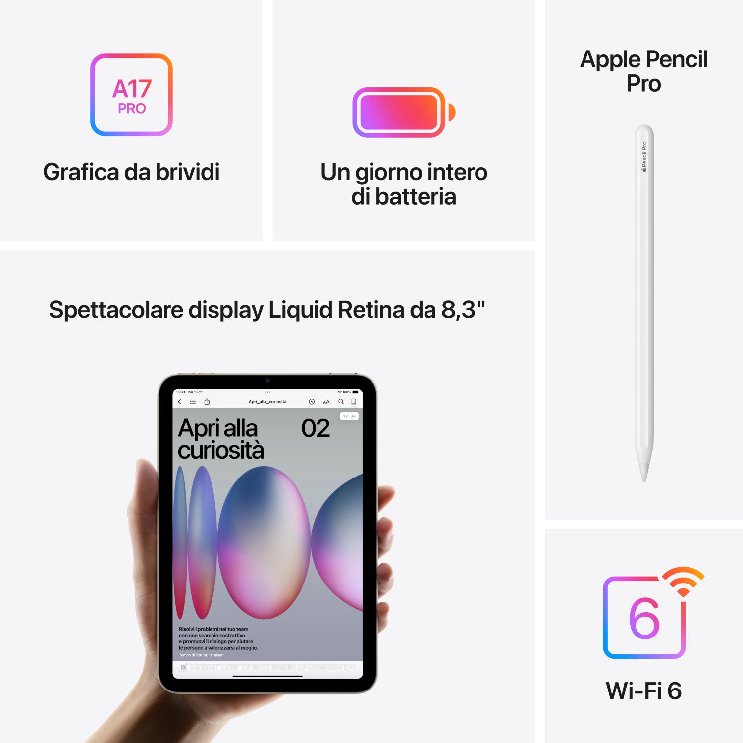 Apple iPad mini Wi Fi 128GB Blu