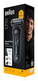 Braun Series 5 52-B1650S rasoio elettrico Trimmer Blu