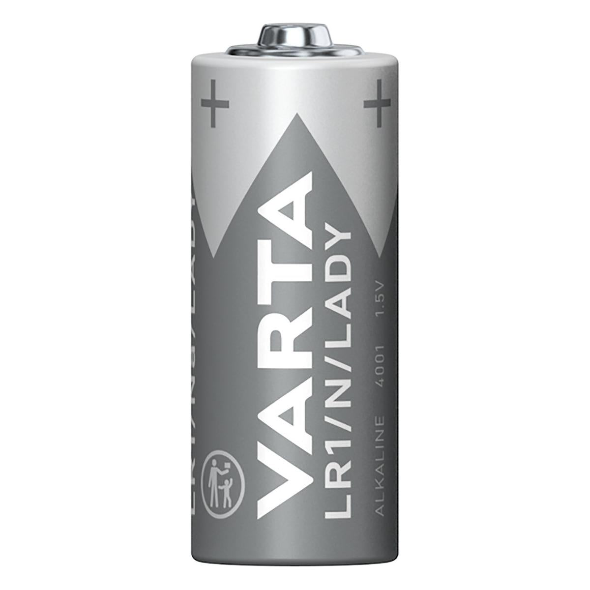 Varta 04001 Batteria Alcalina. 1.5 Volts. Diametro 12mm. Altezza 30.2 mm. Confezione 1 pila Grigio