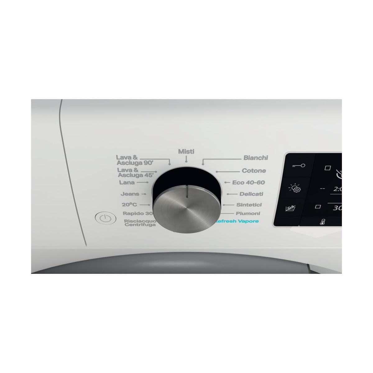 Lavasciuga Whirlpool FFWDD 107625 WBS IT Libera Installazione Caricamento Frontale Bianco Classe E