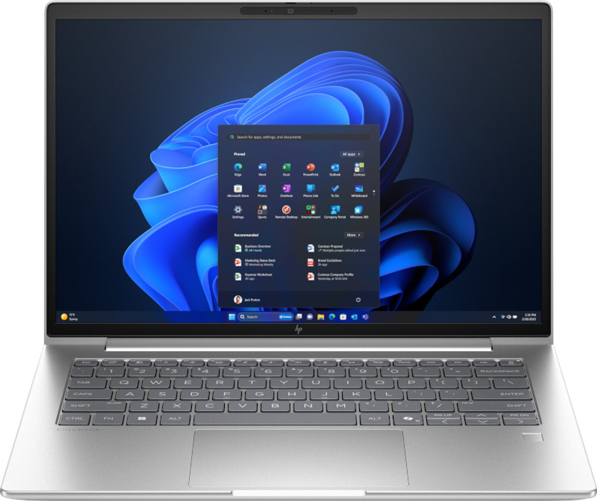 HP EliteBook 6 G1i AI Intel Core Ultra 5 225U Computer portatile 35,6 cm (14") WUXGA 16 GB DDR5-SDRAM 512 GB SSD Wi-Fi 6E (802.11ax) Windows 11 Pro AI PC Argento