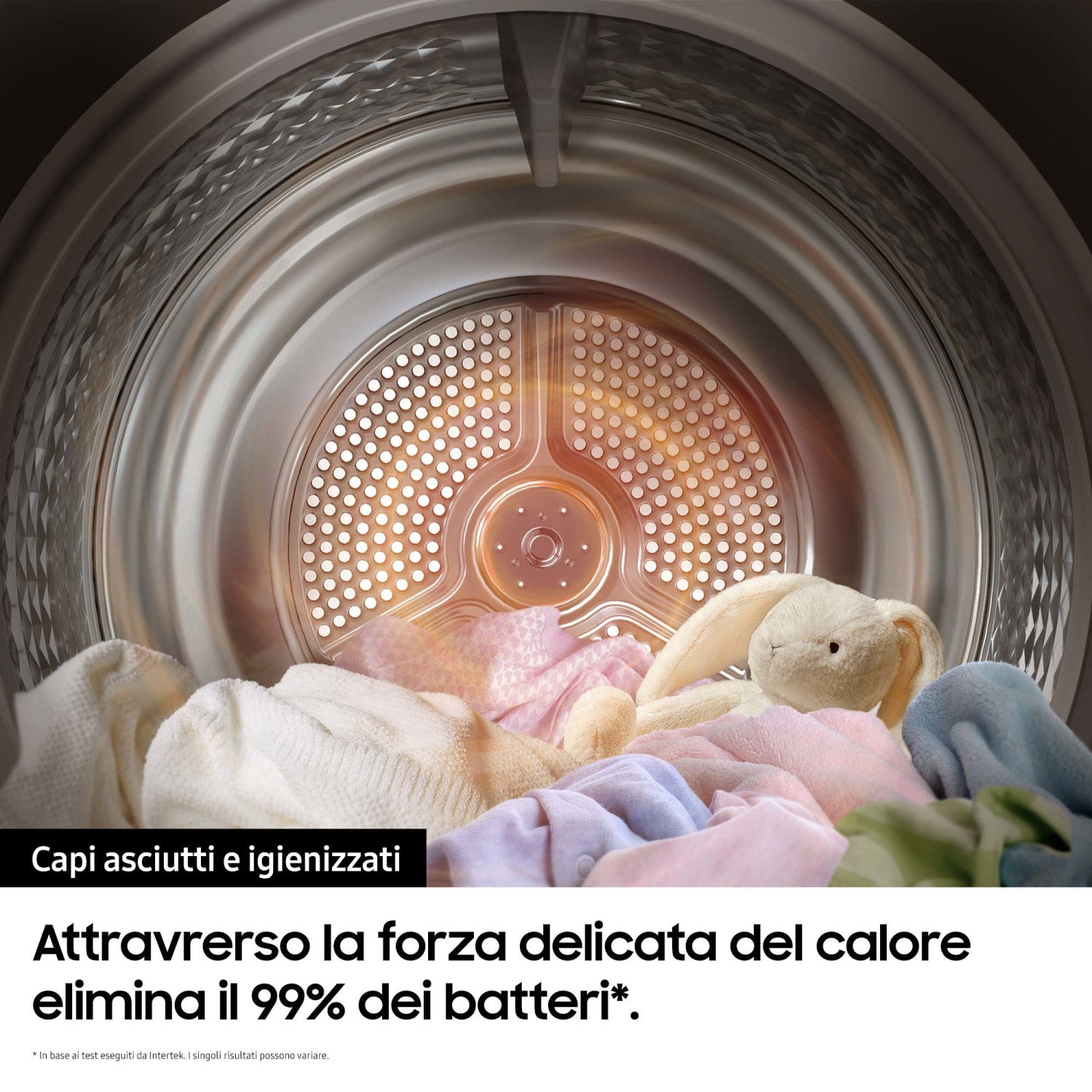 Asciugatrice Samsung BESPOKE AI DV90BB7445GE QuickDry Libera Installazione 9Kg Classe A Bianco