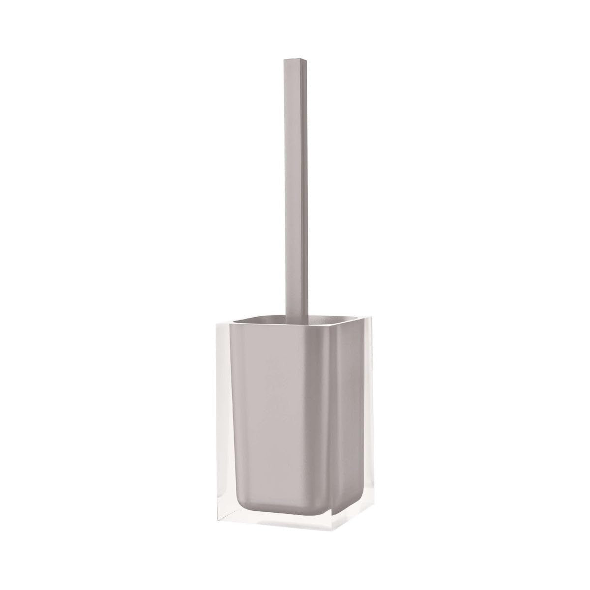 Gedy Rainbow Porta Scopino WC Da Appoggio In Resina Tortora 9,8x9,8x37,5 Cm