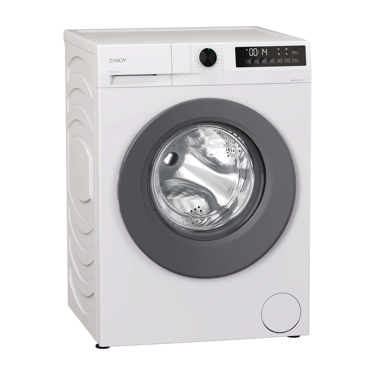 Candy ProWash 300, Lavatrice Carica Frontale 10 KG, 20 più efficente della classe A, 1400 giri, Bianco, Inverter, Fresh Vapor, 8 Cicli Rapidi, GD 410G8-S