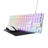 Trust GXT 794W Tastiera Mouse Incluso USB QWERTY Italiano Bianco