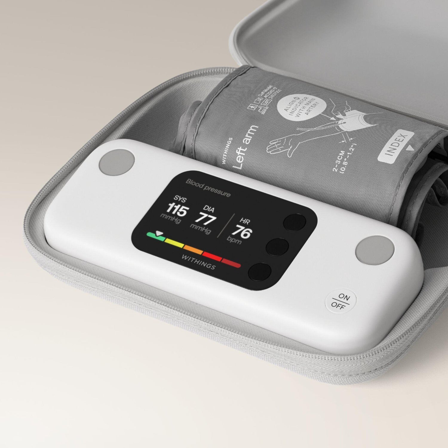 Withings WPM07-08-ALL-INT misurazione pressione sanguigna Arti superiori Misuratore di pressione sanguigna automatico 16 utente(i)