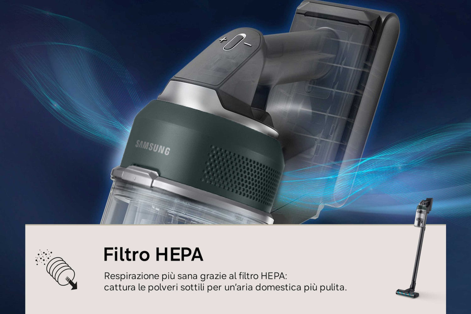 Samsung Aspirapolvere senza filo Jet 85S Complete 250W VS70H25WFT