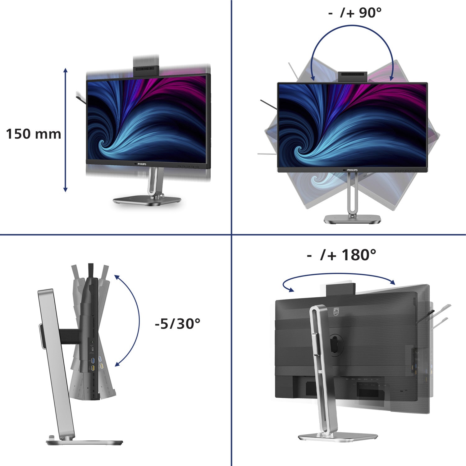 Philips 24B2U4301H/00 Monitor PC