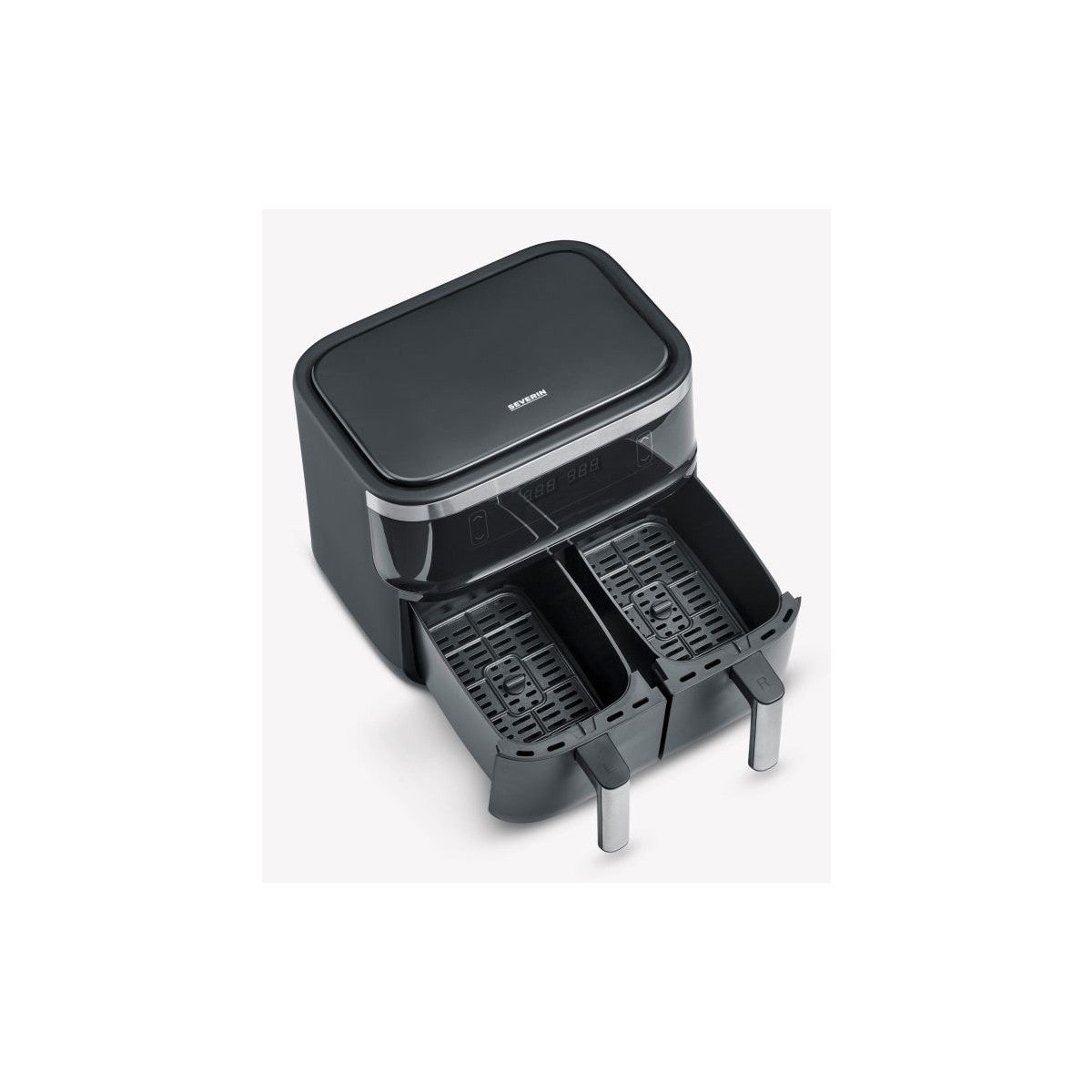 Severin FR 2463 Friggitrice ad aria calda Doppia 8 L Indipendente 2600 W Nero