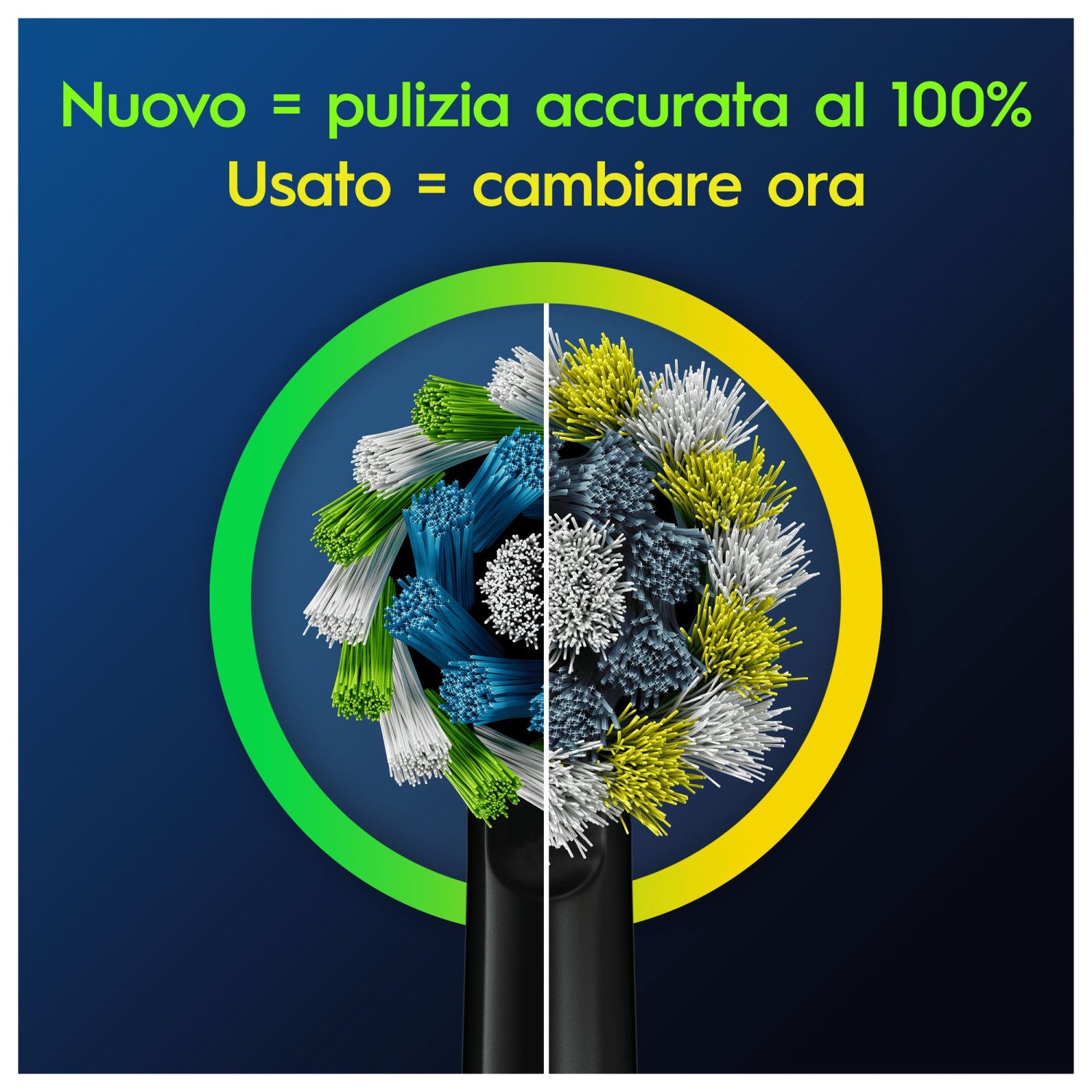 Oral-B Pro Cross Action 5 pz Testine di ricambio Nero