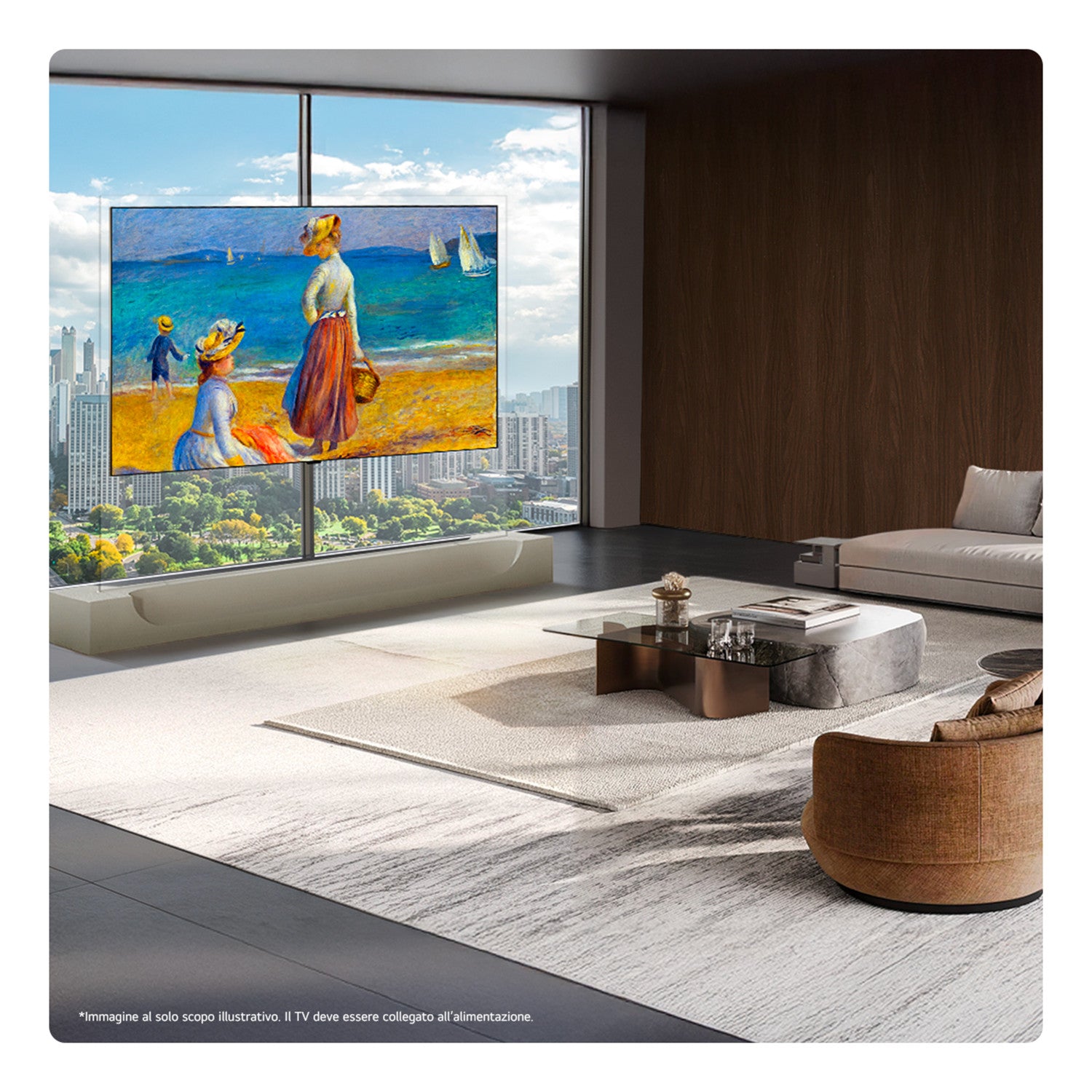 LG OLED evo AI Wallpaper TV 83 pollici W6 OLED83W69LA, 4K, spessore 9,9mm, True Wireless, Staffe filo muro SMART TV 2026
