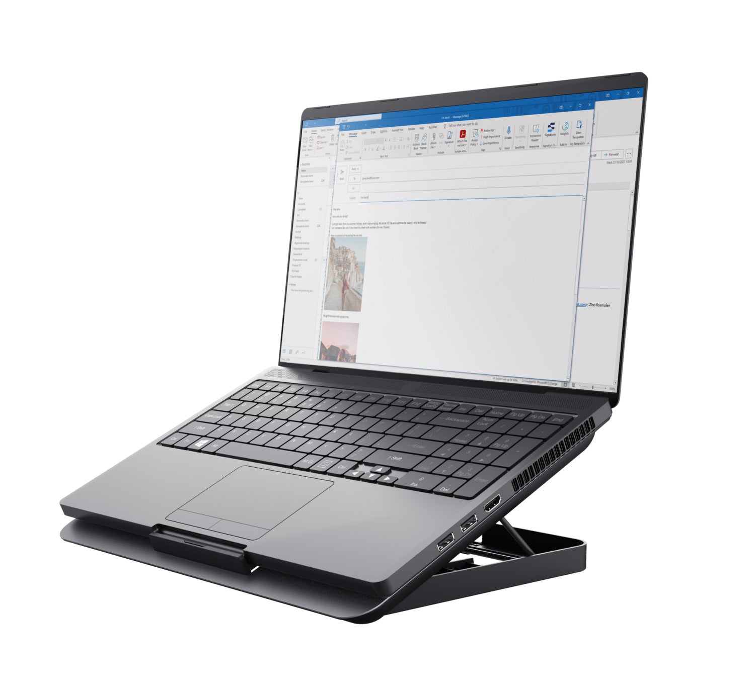 Trust Exto base di raffreddamento per laptop Grigio
