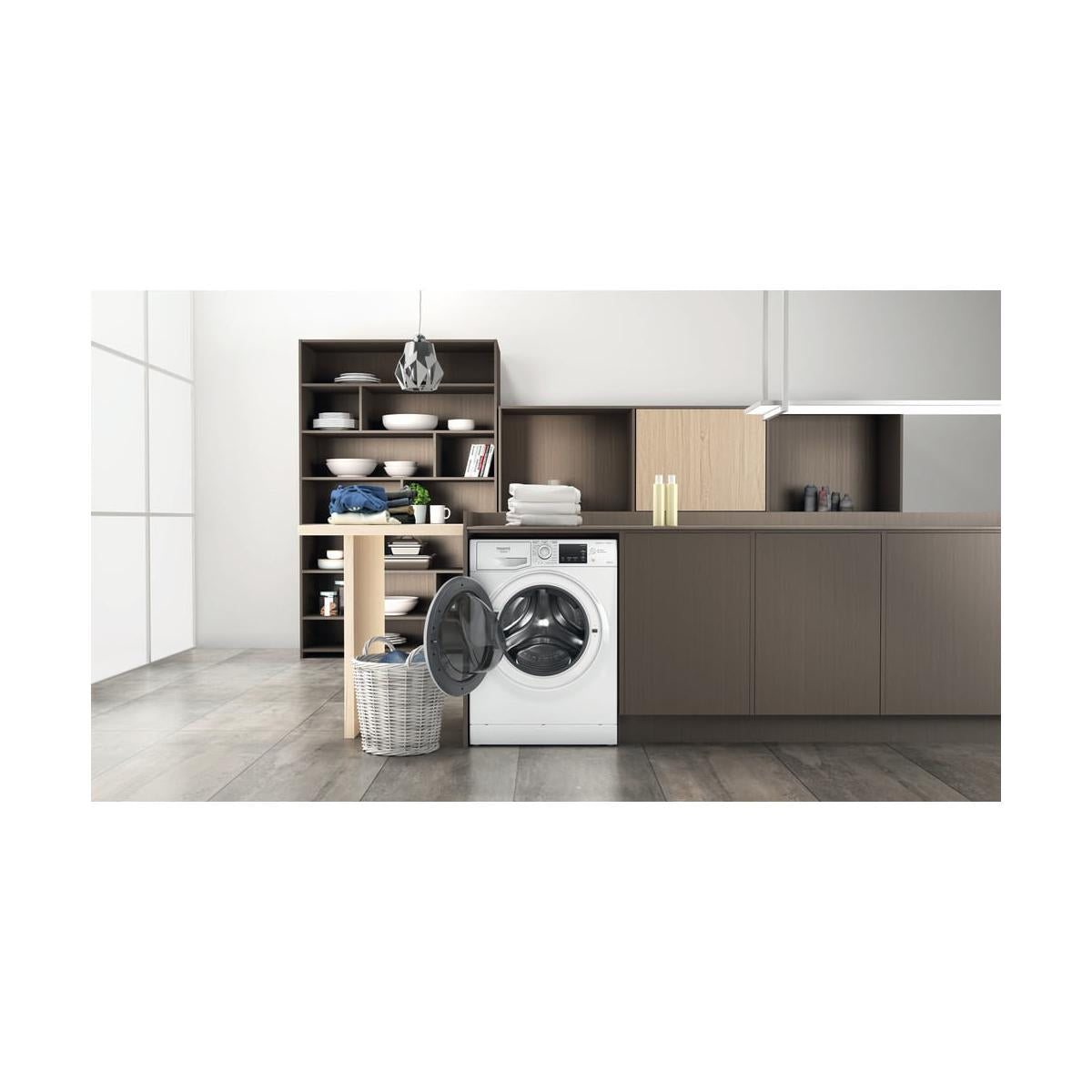 Hotpoint Active NDB 10736 WA IT Lavasciuga Libera Installazione Caricamento Frontale Classe D Bianco