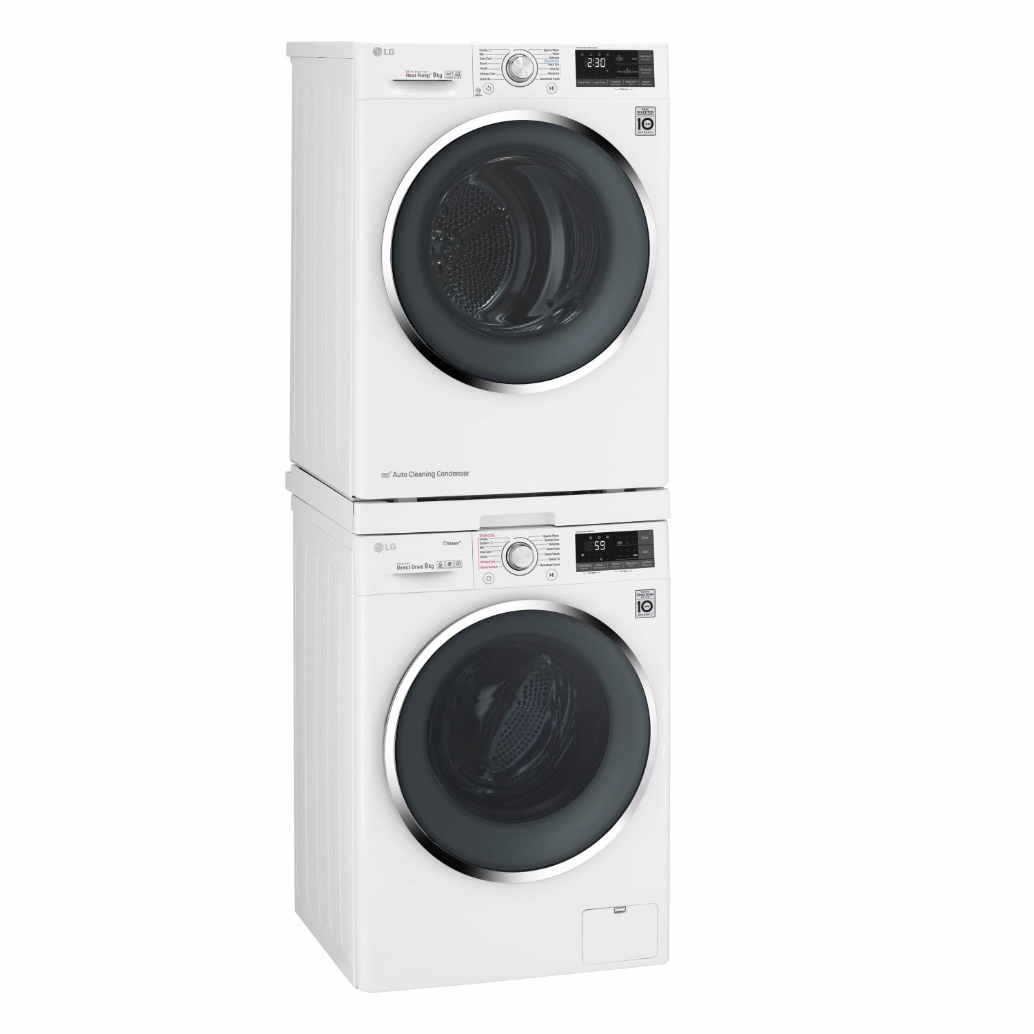 LG DSTWH accessorio e componente per lavatrice Kit di sovrapposizione 1 pz Bianco