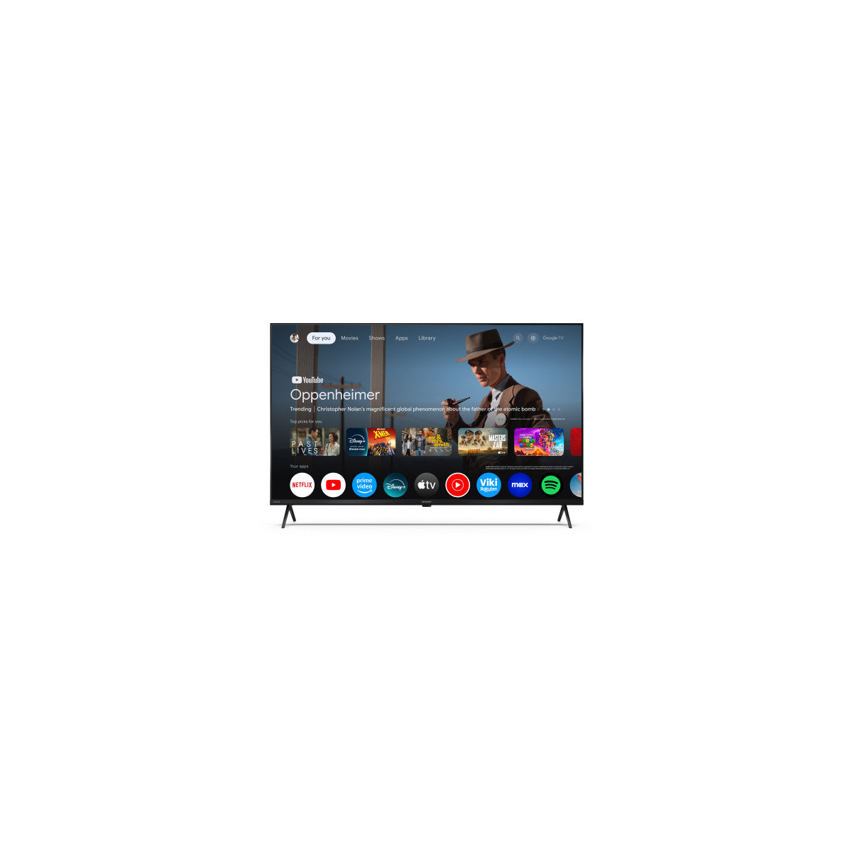 Sharp 43HP5265E TV 109,2 cm (43") 4K Ultra HD Smart TV Wi-Fi Nero