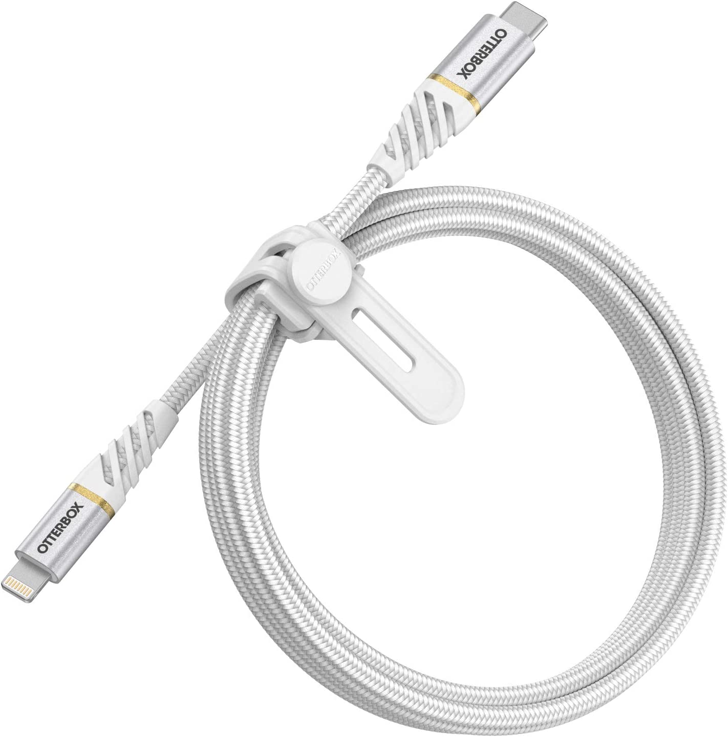 OtterBox Cavo Premium Intrecciato USB-C a Lightning per Iphone Ipad 1M Bianco