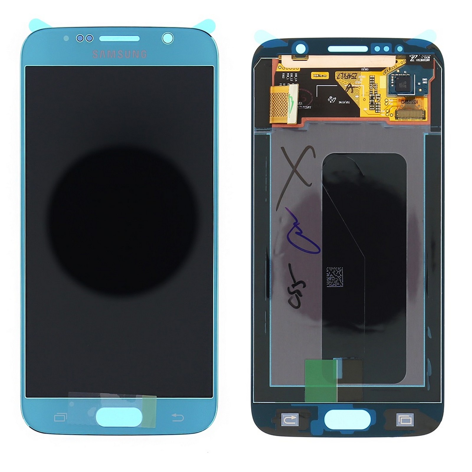 Lcd Touch Display Schermo Originale Samsung per Galaxy S6 SM-G920F Blu Topazio