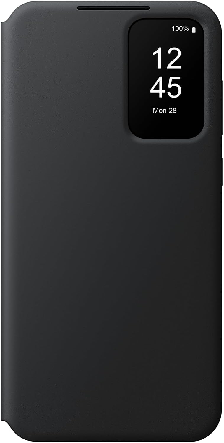 Custodia Smart View Wallet Cover Samsung EF-ZA556CBEGWW per Galaxy A55 5G SM-A556 Nero