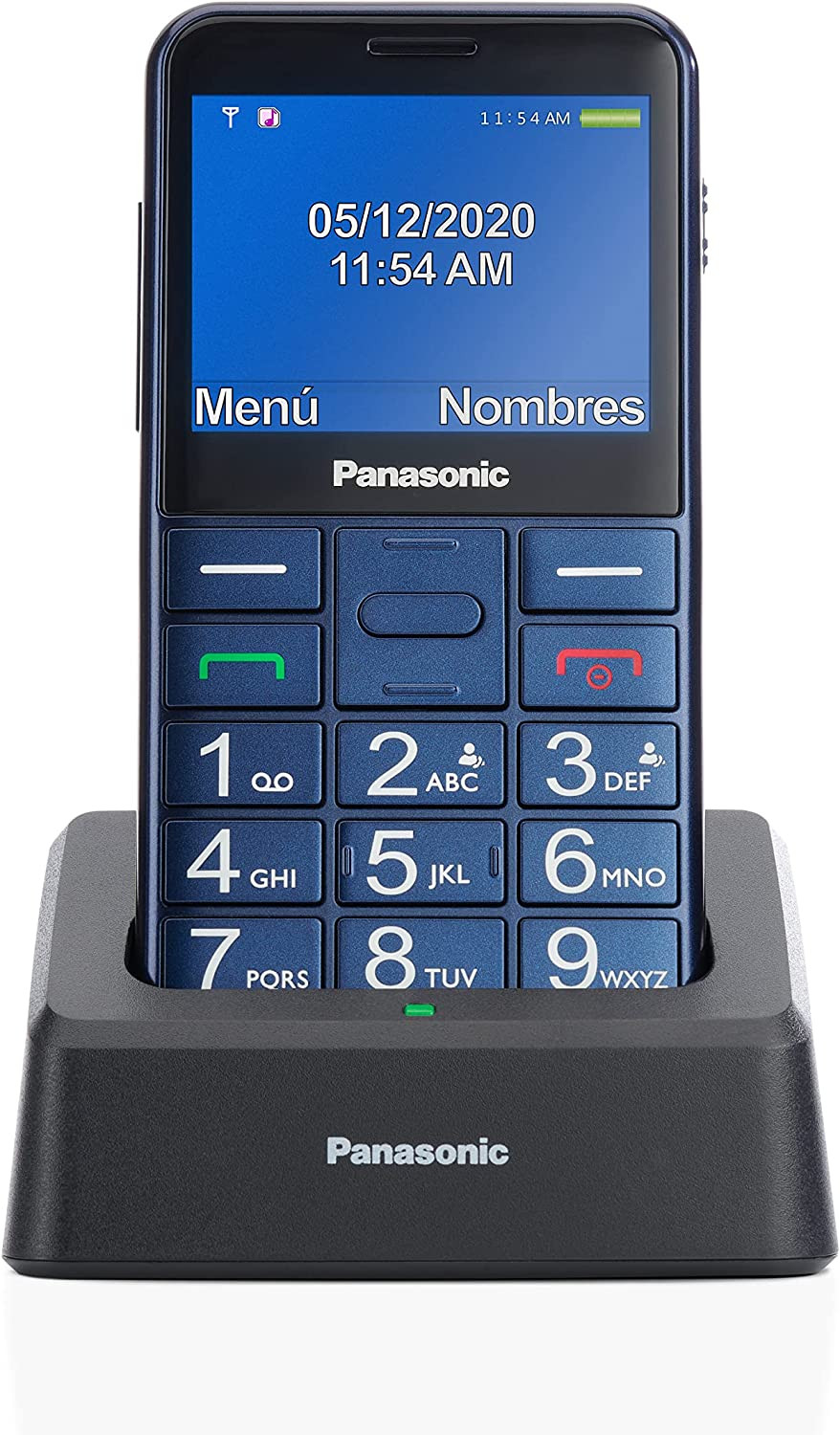 Panasonic KX-TU155 Telefono Cellulare Facilitato 102 g Ampio Display Blu