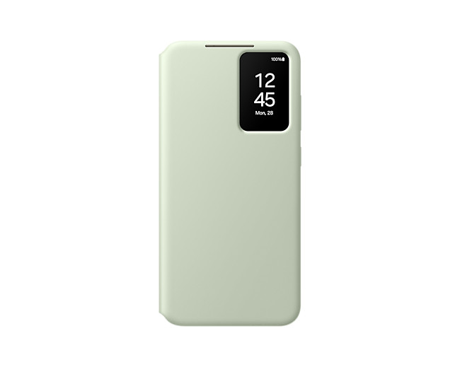 Samsung EF-ZS926CGEGWW Custodia Cover Smart View Wallet Case per Galaxy S24 Plus SM-S926 Light Green