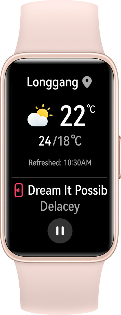 Huawei Band 8 AMOLED Smartwatch Braccialetto Rilevamento di Attivita' Nero Rosa