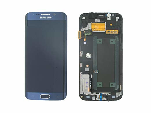 Ricambio Lcd Display Touch Screen Samsung GH97-17162A GH97-17317A GH97-17334A per Galaxy S6 Edge SM-G925 Nero Originale Service Pack