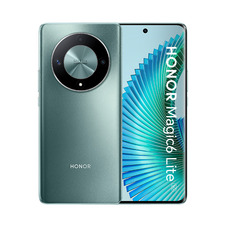 Honor Magic6 Lite 5G Smartphone Doppia SIM Android 13 USB tipo-C 8 GB 256 GB 5300 mAh Verde Venduto come Grado A 6936520832453