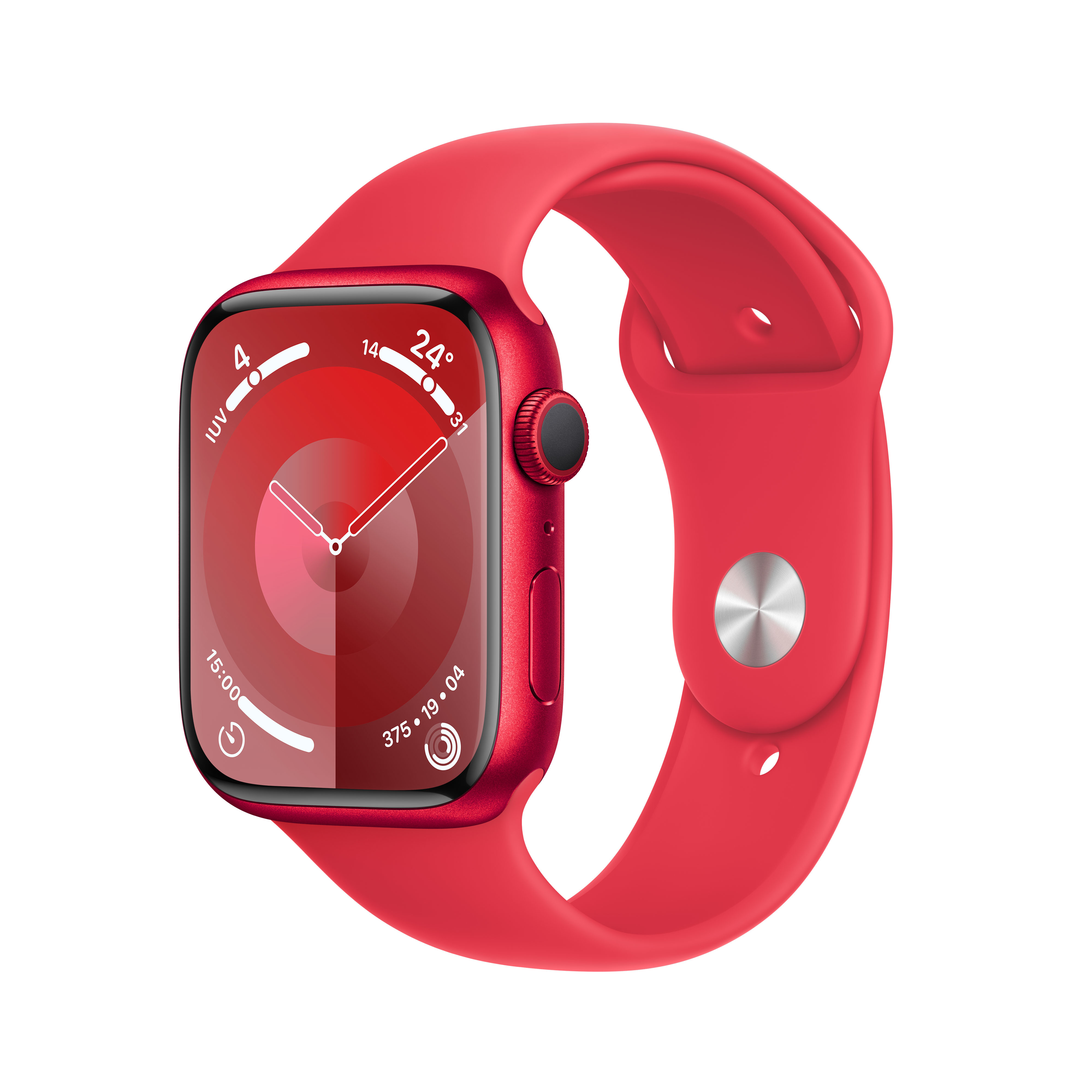 Smartwatch Apple Watch Series 9 GPS Cassa 45m in Alluminio con Cinturino Sport Band S/M Red
