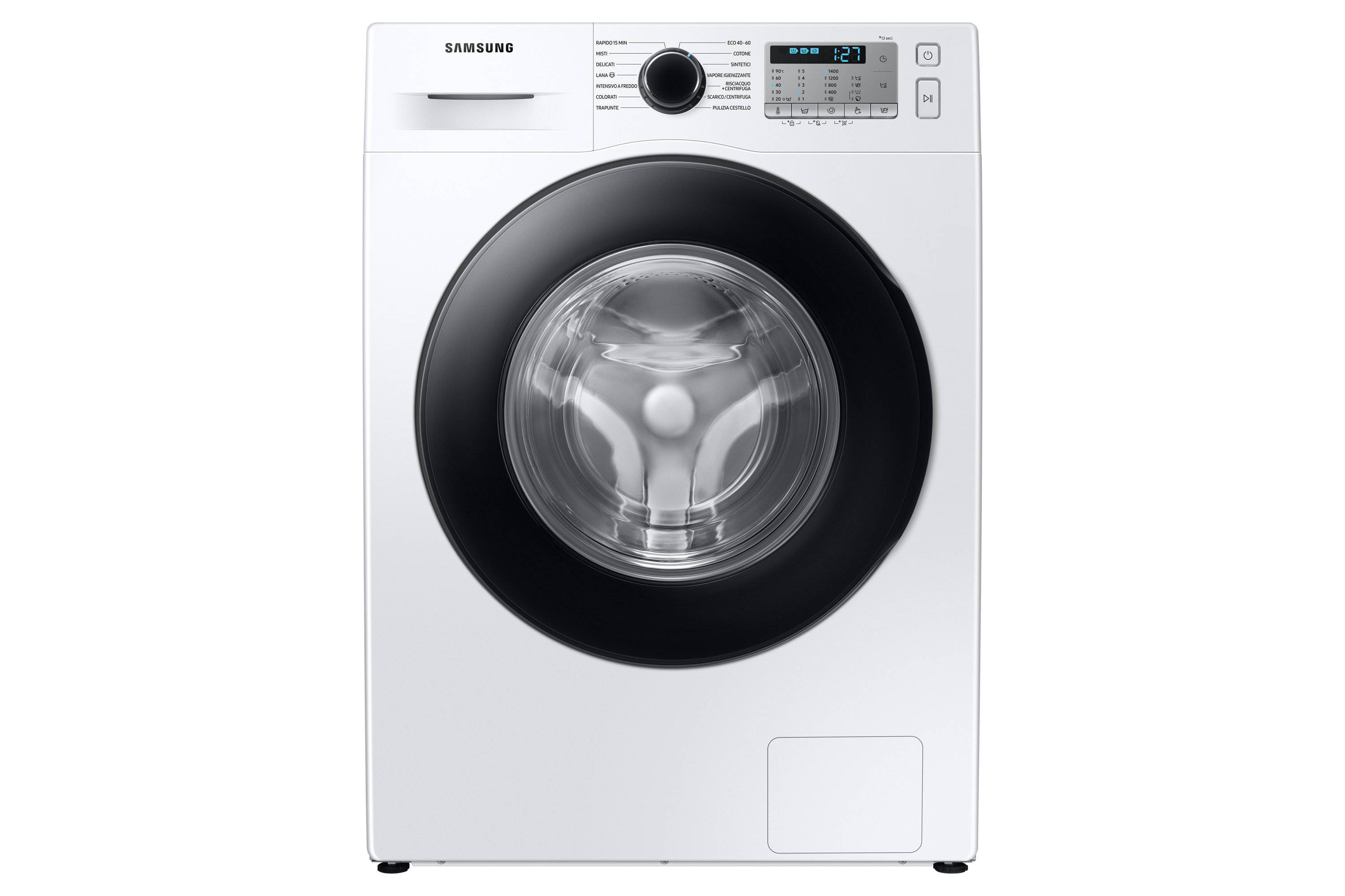 Samsung WW80TA046AH lavatrice Libera installazione Caricamento frontale 8 kg 1400 Giri/min Bianco
