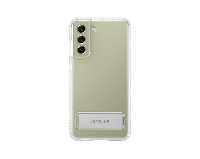 Cover Samsung EF-JG990CTEGWW Clear Standing Galaxy S21 FE 5G SM-G990B Trasparente Venduto come Grado B