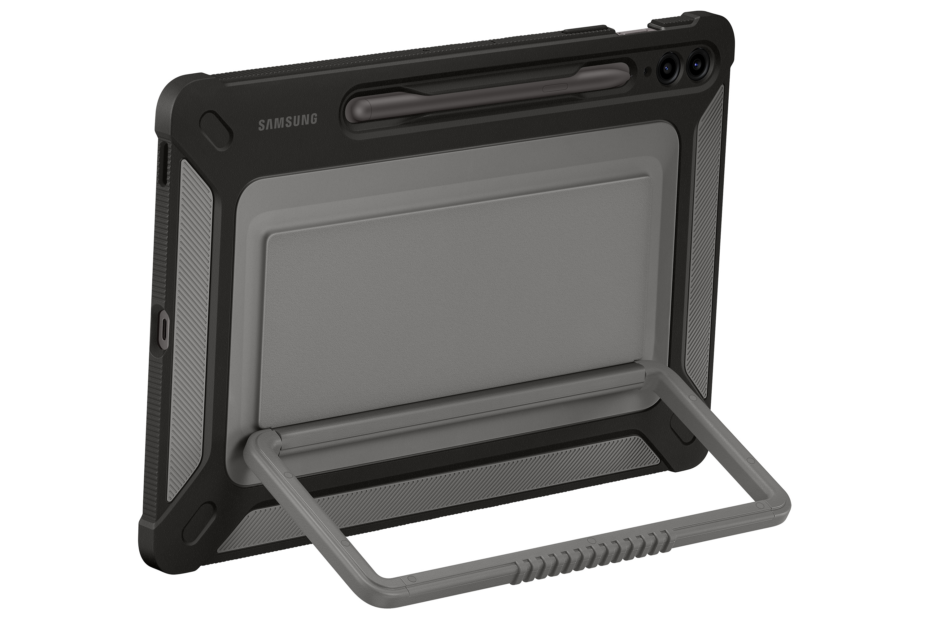 Samsung EF-RX610CBEGWW Outdoor Custodia Cover con Cavalletto Stand per Galaxy Tab S9 FE Plus SM-X610 Nero
