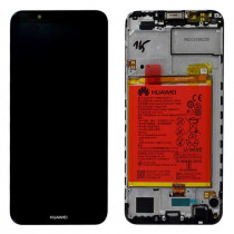 Ricambio Lcd Display per Huawei 02351USA Y7 Prime 2018 con Batteria Nero