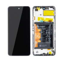 Ricambio Lcd Touch Screen Display con Frame Batteria 02354ADC per Huawei P Smart 2021 Y7A Honor 10X Lite Originale Service Pack