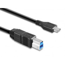 Hamlet XCTC-U3B100 cavo USB 1 m USB 3.2 Gen 2 (3.1 Gen 2) USB C USB B Nero
