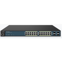 EnGenius EWS7928P switch di rete Gestito L2 Gigabit Ethernet (10/100/1000) Supporto Power over Ethernet (PoE) 1U Nero, Blu
