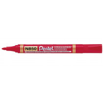 Pentel N850 marcatore permanente Rosso 12 pz