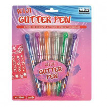 Niji 5340 penna gel Penna in gel con cappuccio Multicolore 6 pz