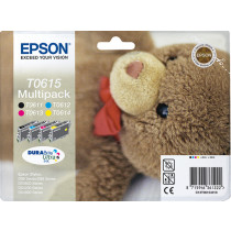 Epson Teddybear T0615 Cartuccia d'Inchiostro 1 pz Originale Resa Standard Nero Ciano Magenta Giallo