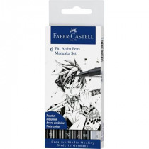 Faber-Castell 167124 penna calligrafica Nero 6 pz